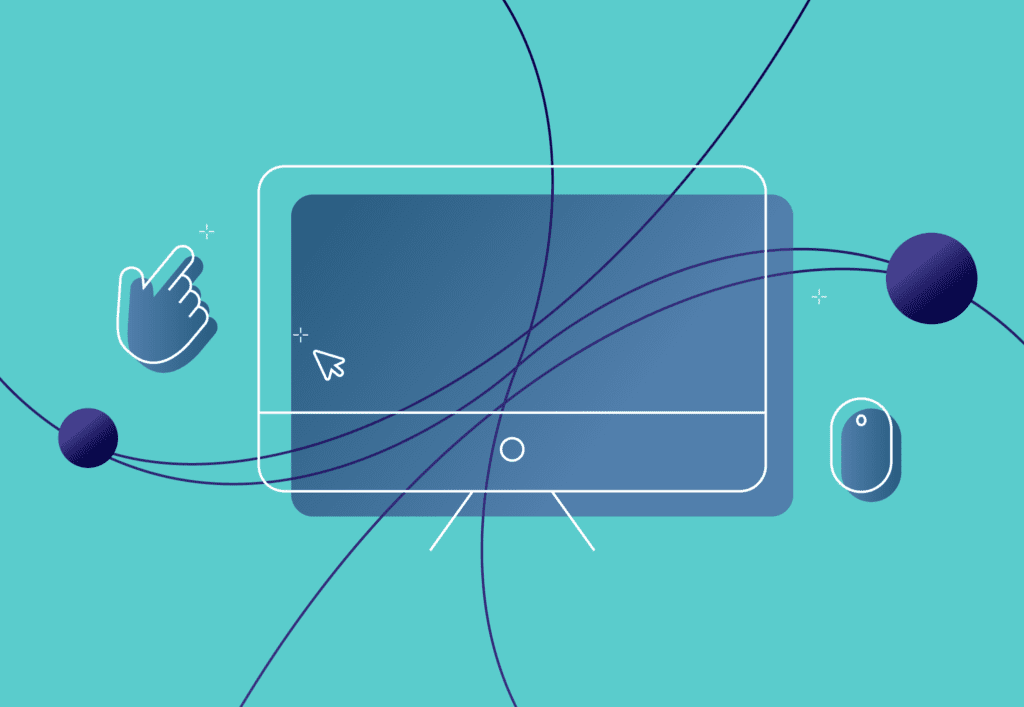 teal desktop icon